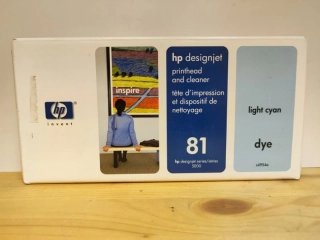 C4954A, HP 81 originální tisková hlava Light Cyan Dye and Cleaner, po expiraci se zárukou